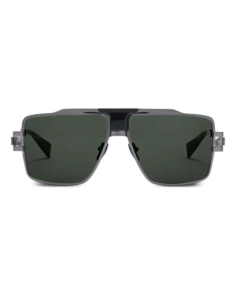 Balmain geometric-frame sunglasses - Grau Grau