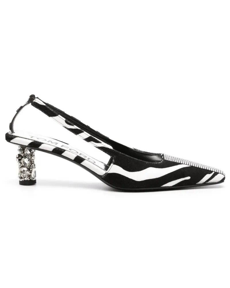 Tom Ford Slingback-Pumps 70mm - Schwarz Schwarz