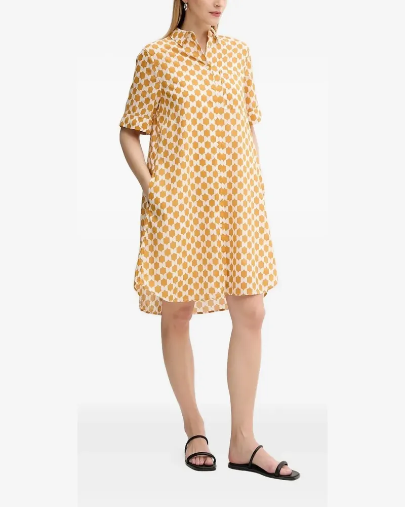 Marc O'Polo Hemdkleid mit geometrischem Print - Gelb Gelb