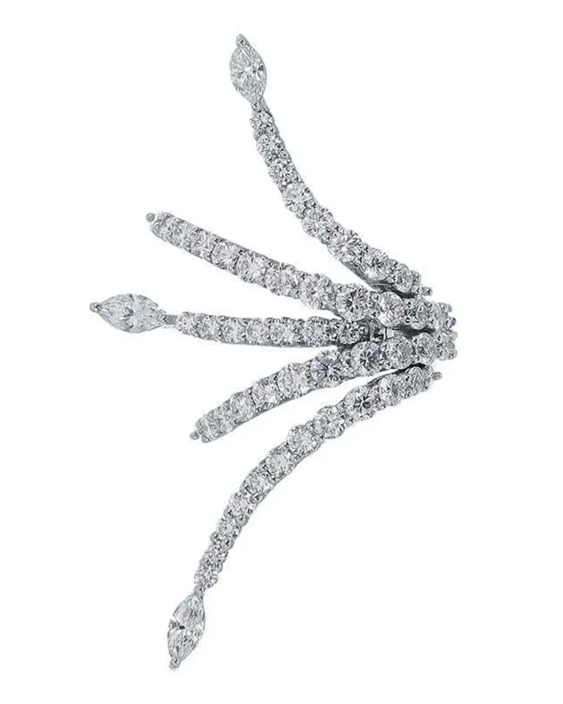 YEPREM diamond burst earring - Silber Silber