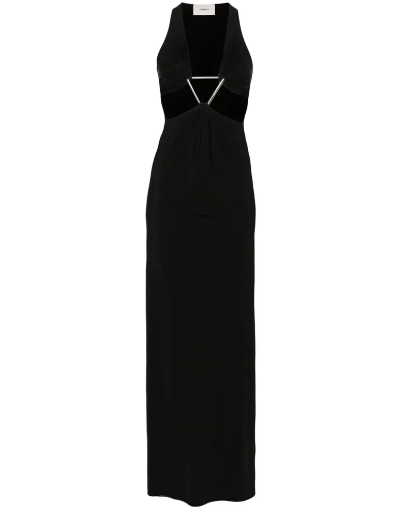 COPERNI Maxikleid mit Cut-Outs Schwarz