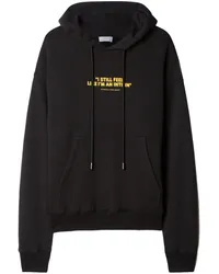 OFF-WHITE Hoodie mit "Intern"-Print Schwarz