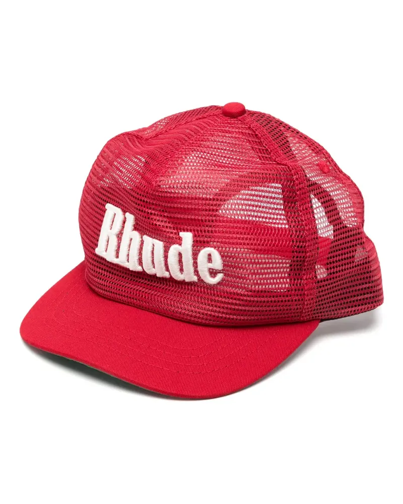 RHUDE Baseballkappe mit Logo-Stickerei - Rot Rot