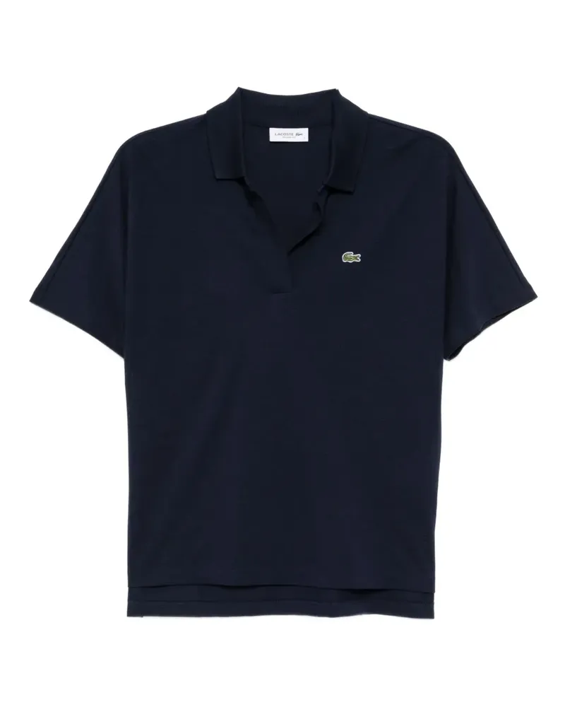 Lacoste Fließendes Piqué-Oberteil - Blau Blau