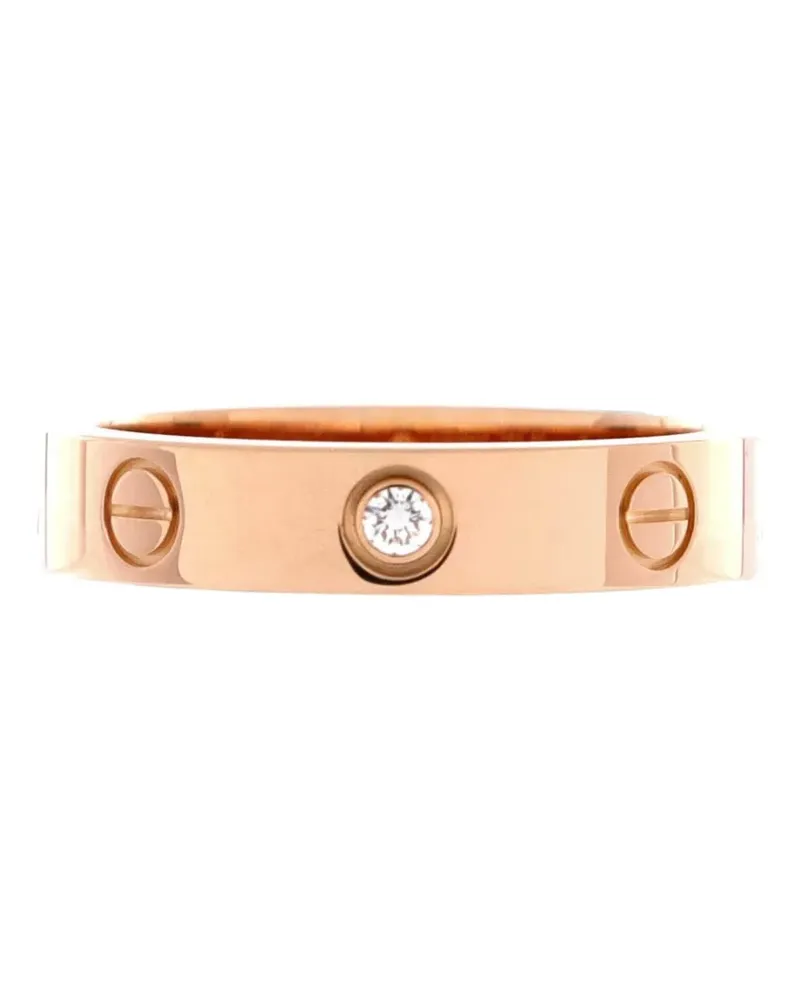 Cartier 18kt Love Wedding Band 1 Rotgoldring mit Diamant - Rosa Rosa