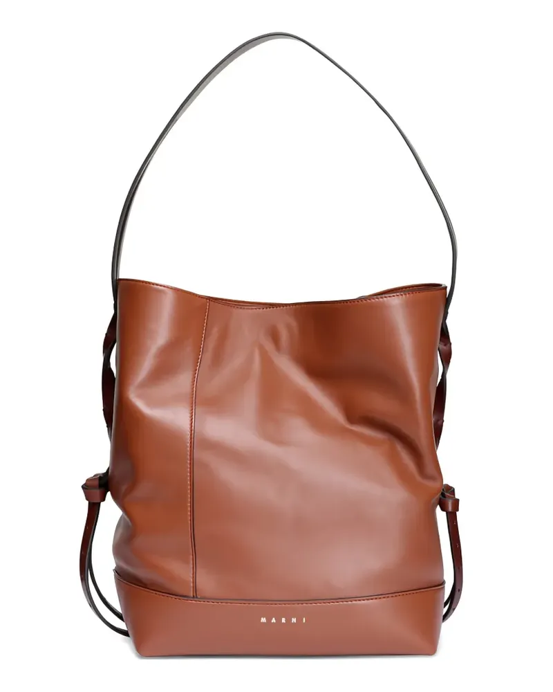 Marni Kleine Pod 2.0 Beuteltasche - Braun Braun