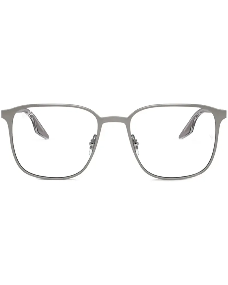 Ray Ban Brille mit eckigem Gestell - Grau Grau