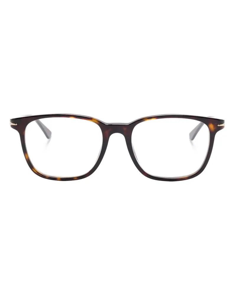 Montblanc Brille mit eckigem Gestell - Braun Braun