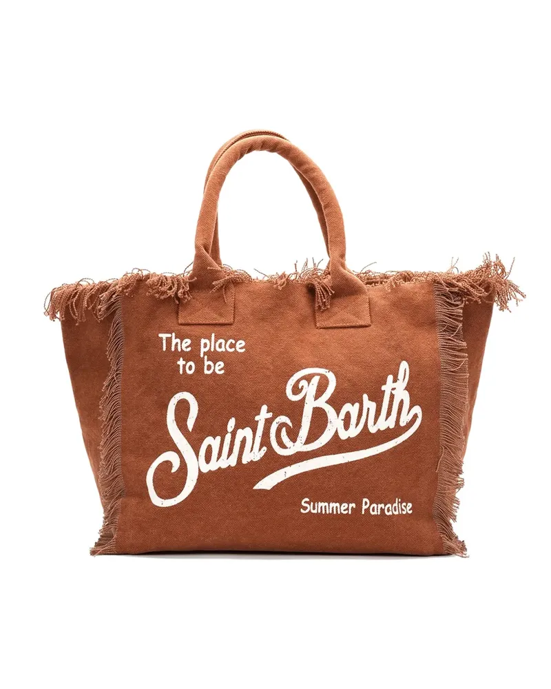 MC2 Saint Barth logo-print tote bag - Braun Braun