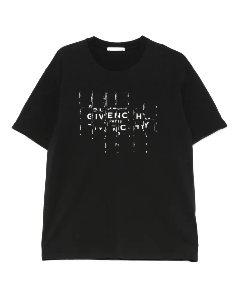 Givenchy logo-print regular-fit T-shirt - Schwarz Schwarz
