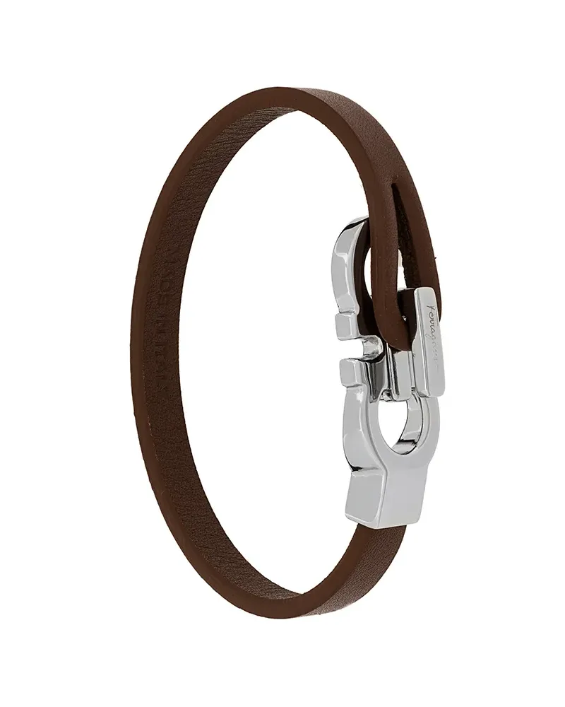 Ferragamo Armband mit Gancio-Motiv - Braun Braun