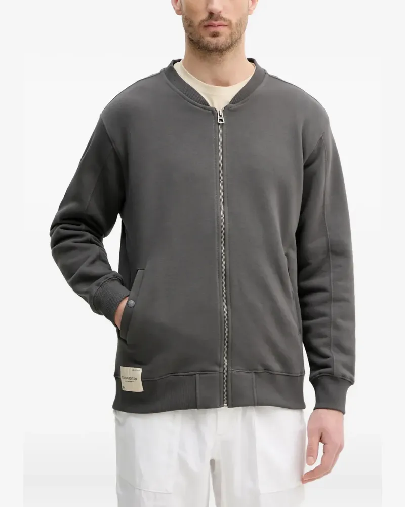 Alpha Industries Sweatshirt mit Reißverschluss - Grau Grau