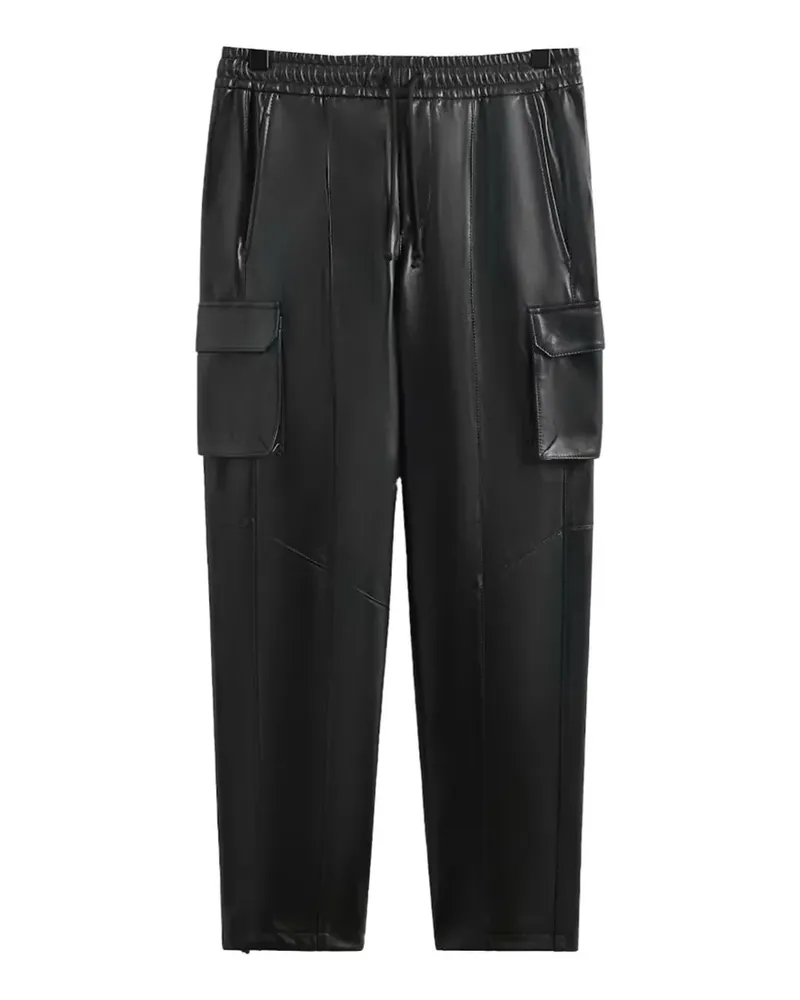 KITH Sennet II leather cargo pants - Schwarz Schwarz
