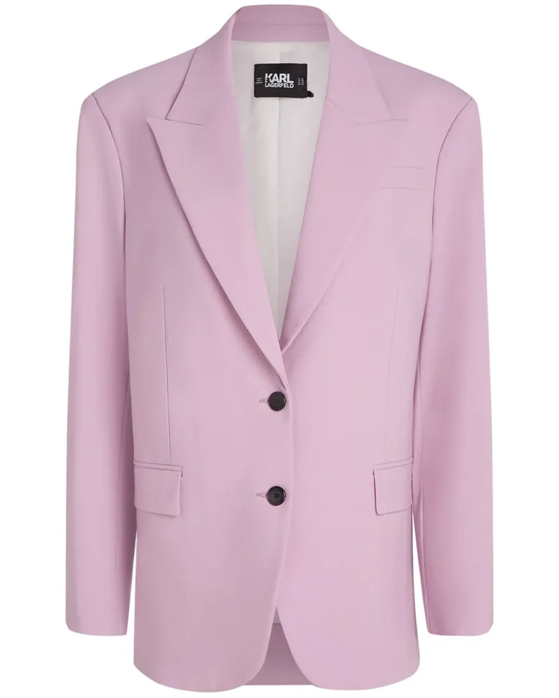 Karl Lagerfeld Einreihiger Hun Kim's Edit Blazer - Rosa Rosa