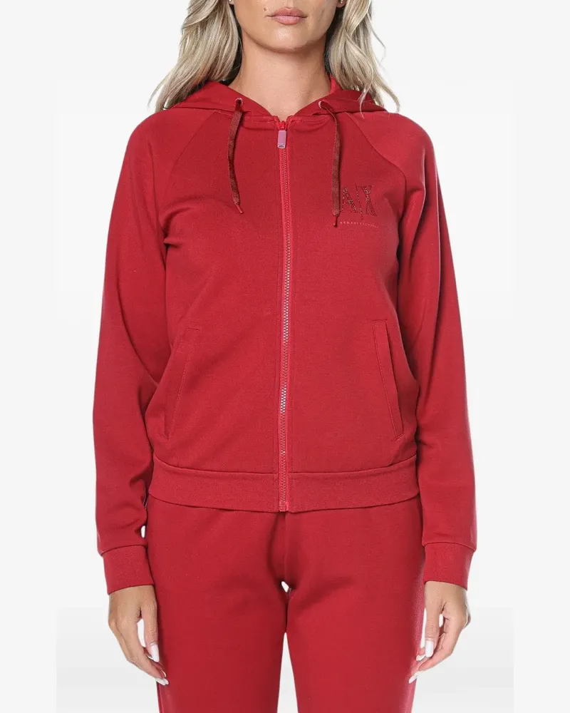 Armani Exchange Hoodie mit Logo - Rot Rot