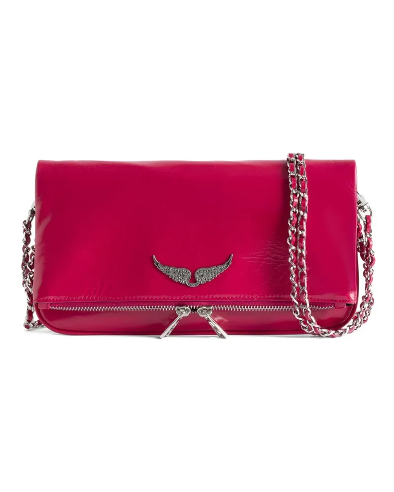 Zadig & Voltaire Rock Vintage leather crossbody bag - Rosa Rosa