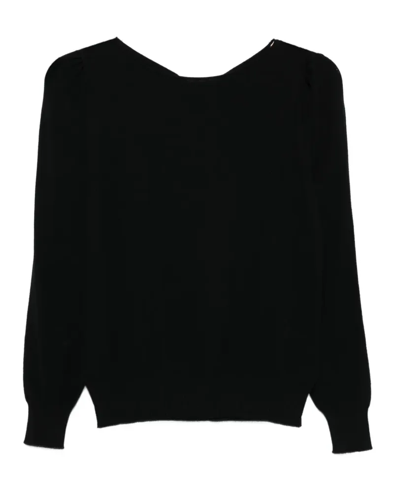 Twin-Set Langärmeliges Oberteil - Schwarz Schwarz