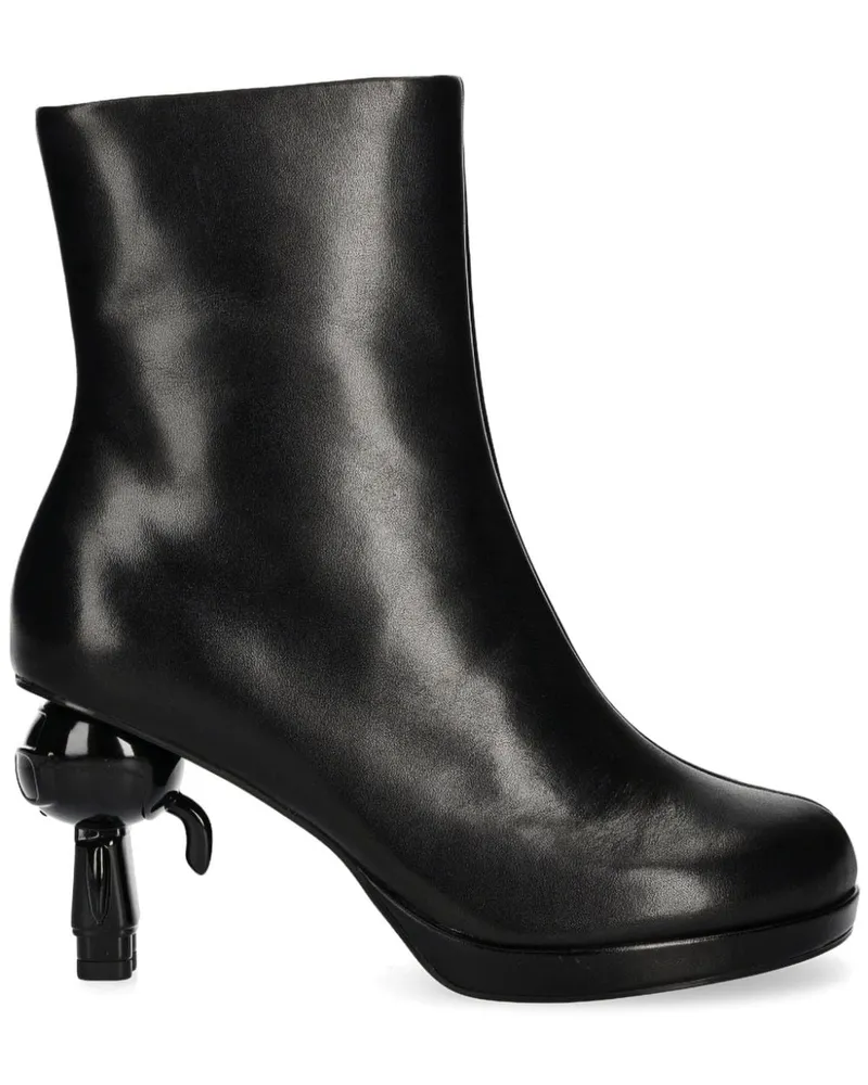 Karl Lagerfeld Stiefel mit Design-Absatz - Schwarz Schwarz