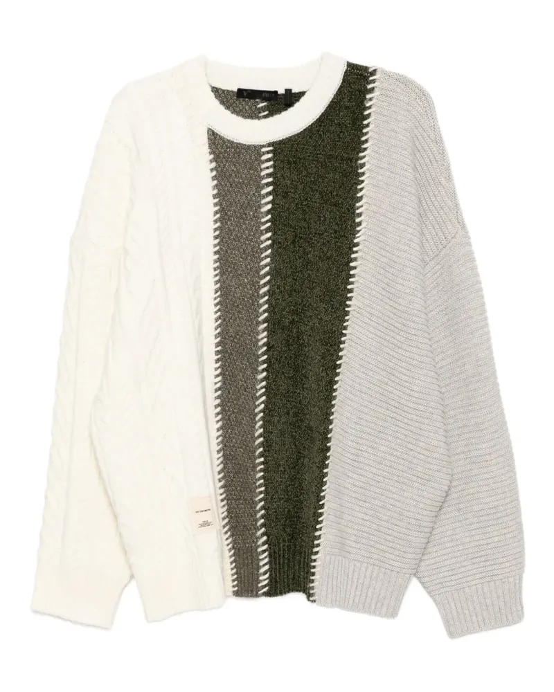 FIVE CM Pullover mit Logo-Patch - Nude Nude