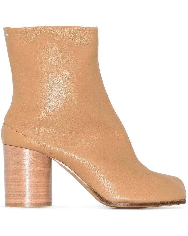 Maison Margiela Tabi Lederstiefeletten 80mm - Braun Braun