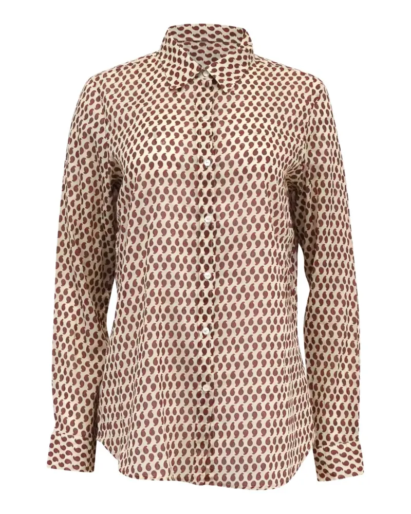 Nili Lotan paisley-print shirt - Nude Nude