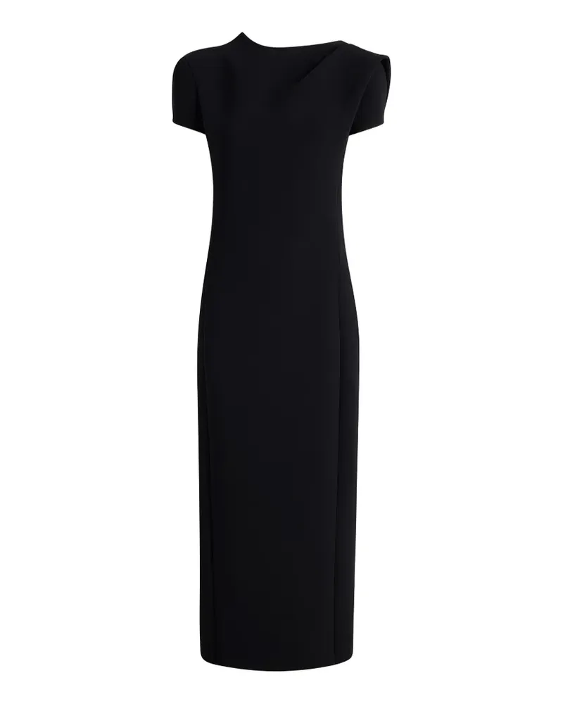 KHAITE Kurzärmeliges Iryl Midikleid - Schwarz Schwarz