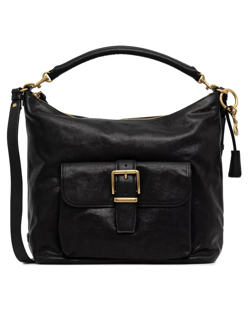 Marc O'Polo buckle-detail shoulder bag - Schwarz Schwarz
