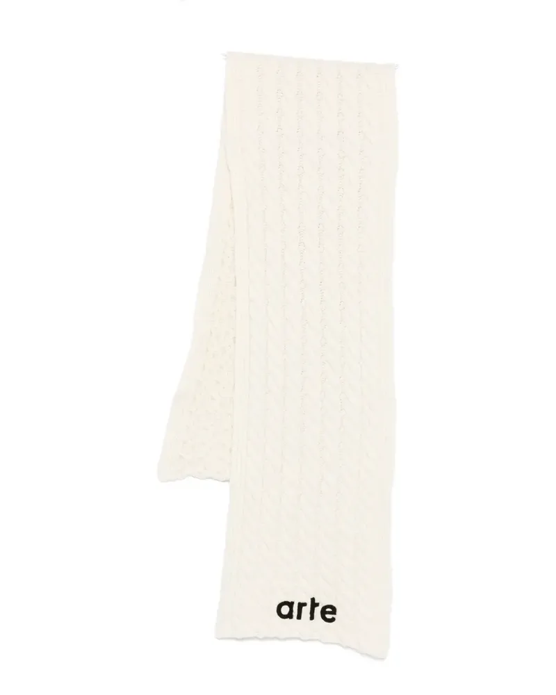 Arte Antwerp cable-knit scarf - Nude Nude
