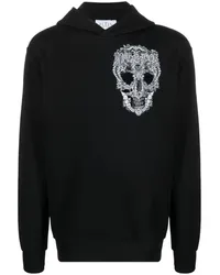 Philipp Plein Hoodie mit barockem Totenkopf Schwarz