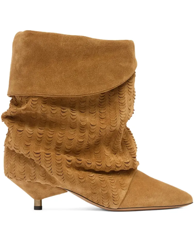 Isabel Marant Edrik Stiefel mit Prägung 45mm - Braun Braun