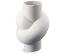 Node Vase aus Porzellan - Weiß