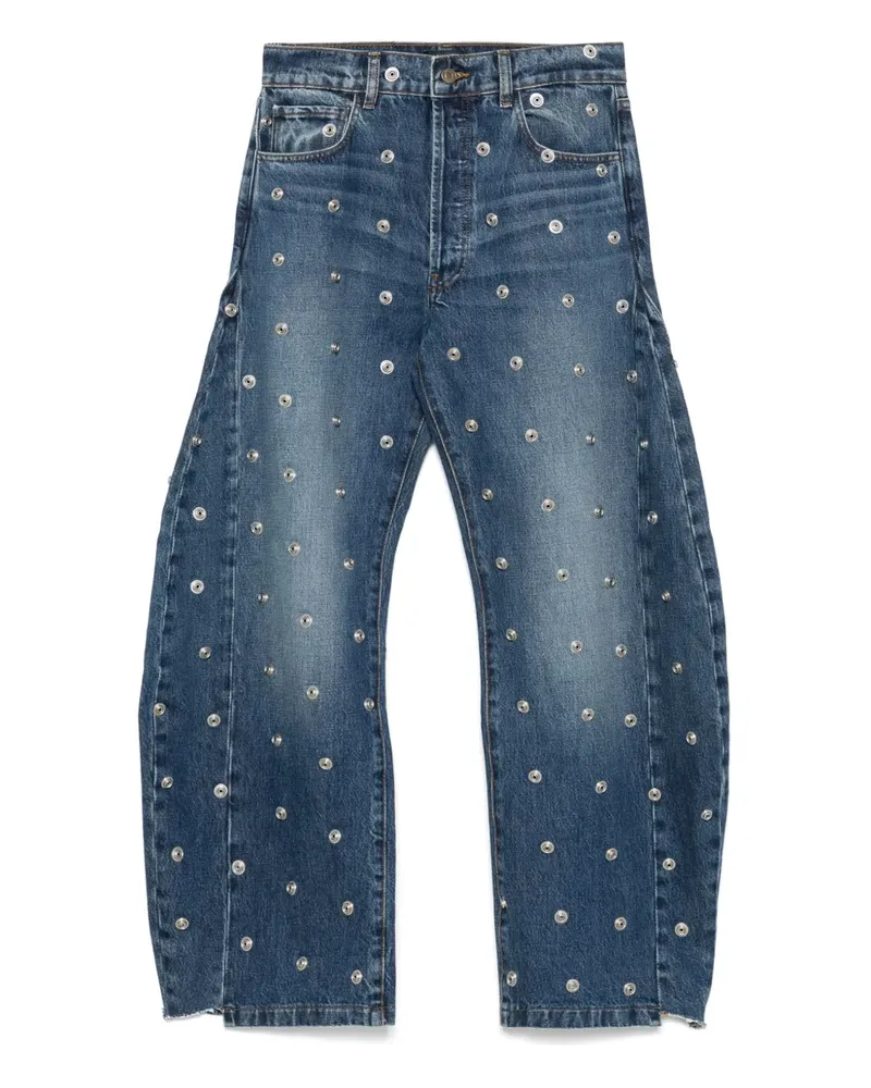 A.W.A.K.E. Jeans mit Nieten - Blau Blau