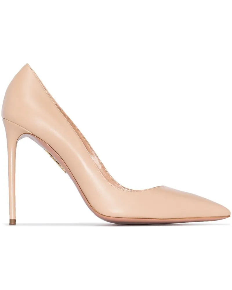 Aquazzura Purist' Pumps, 105mm - Nude Nude