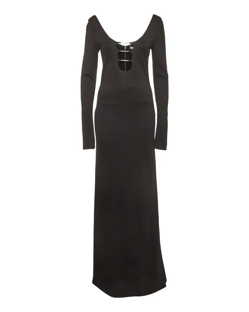 Alice + Olivia Kalena Maxikleid mit Cut-Out - Schwarz Schwarz
