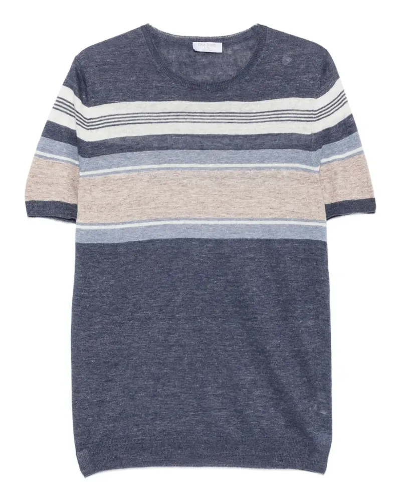Gran Sasso horizontal-stripe T-shirt - Blau Blau