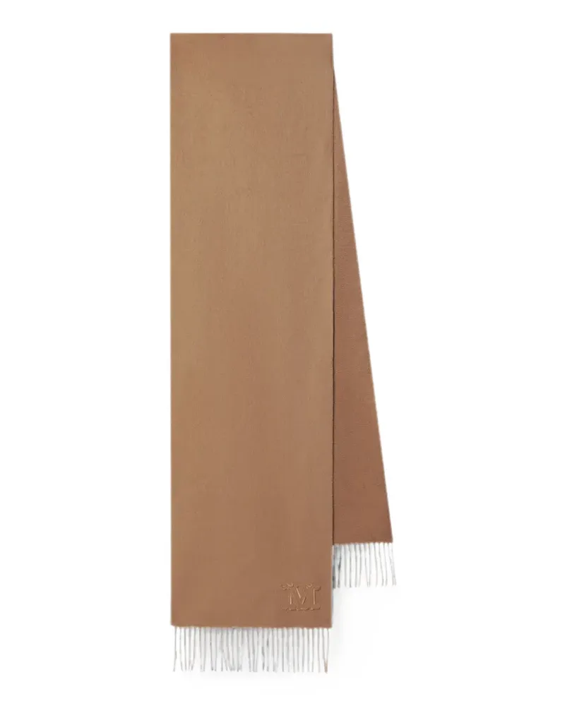 Max Mara Kaschmirschal mit Fransen - Nude Nude