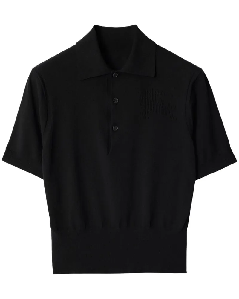 Burberry Poloshirt aus Baumwollgemisch - Schwarz Schwarz