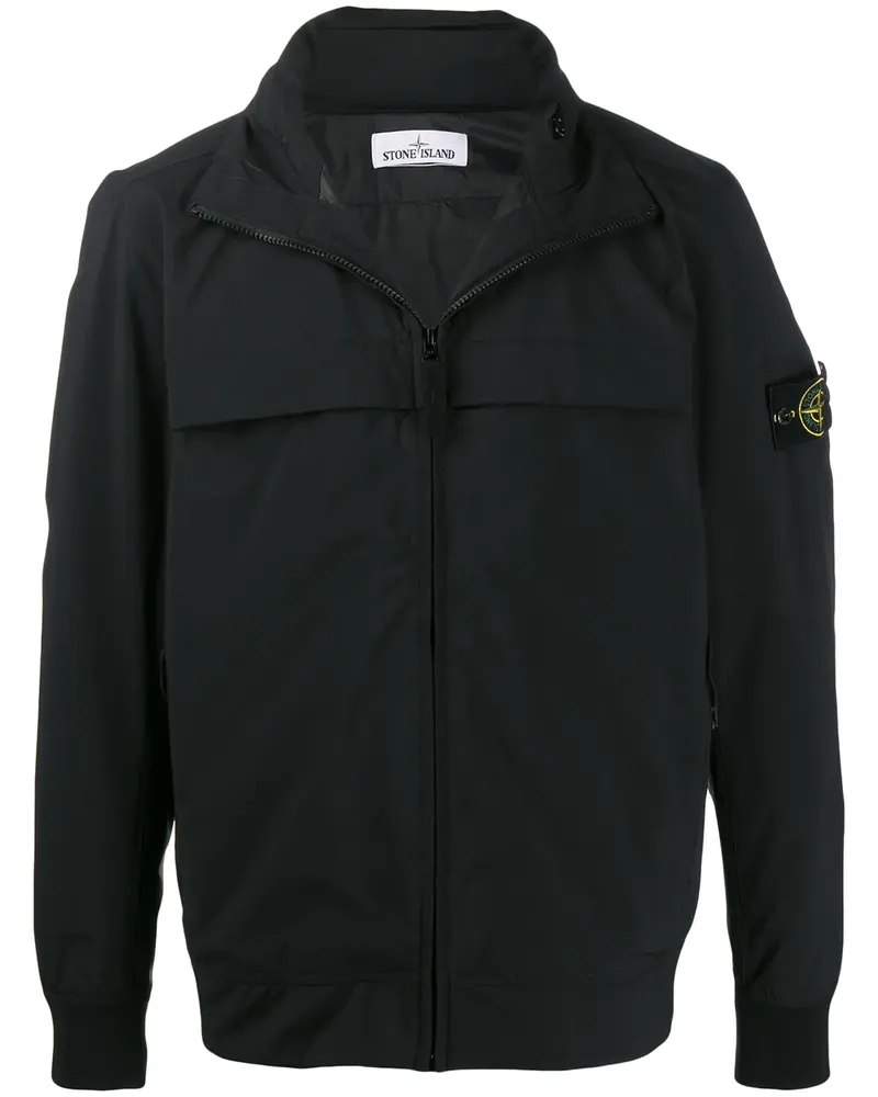 Stone Island Leichte Jacke mit Reißverschluss - Schwarz Schwarz