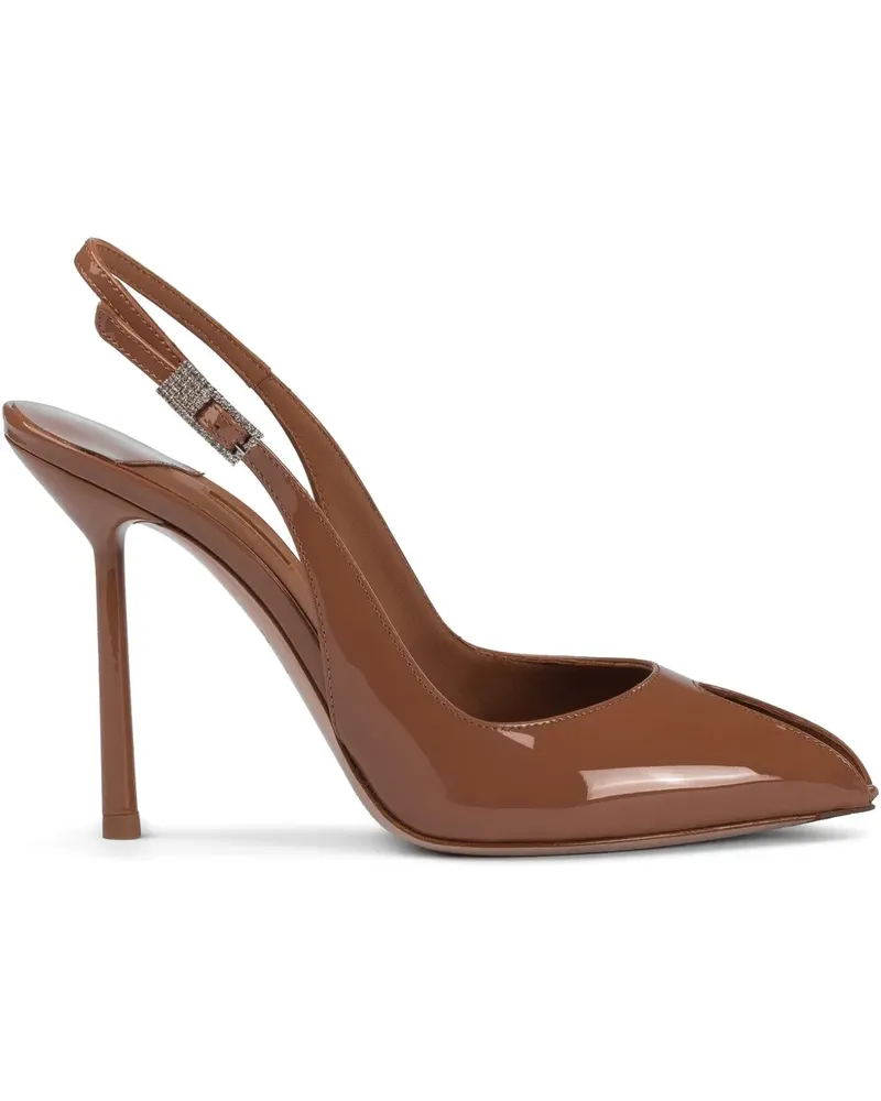 Le Silla Clivage Slingback-Pumps 100mm - Braun Braun