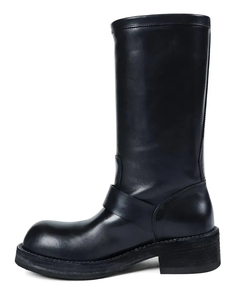 Ann Demeulemeester Sarith Bikerstiefel mit Schnalle - Schwarz Schwarz