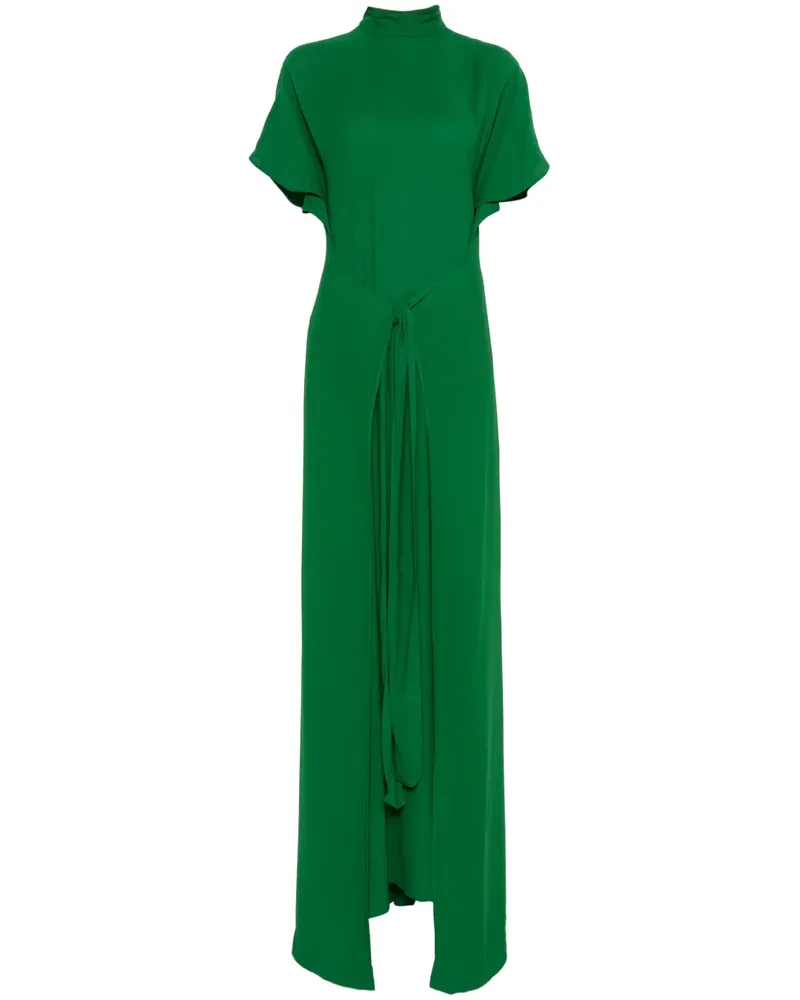 N° 21 Kleid mit Schleifenverschluss - Grün Grün