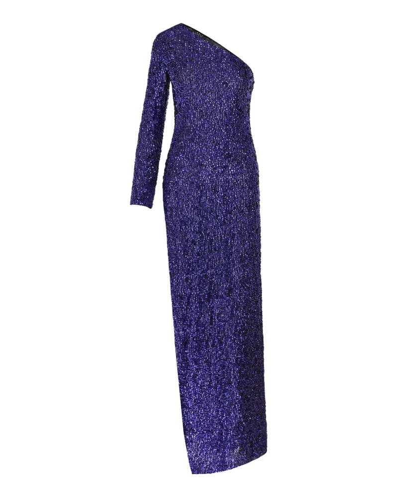 Gucci Langes Georgette Kleid mit Stickerei - Schwarz Schwarz