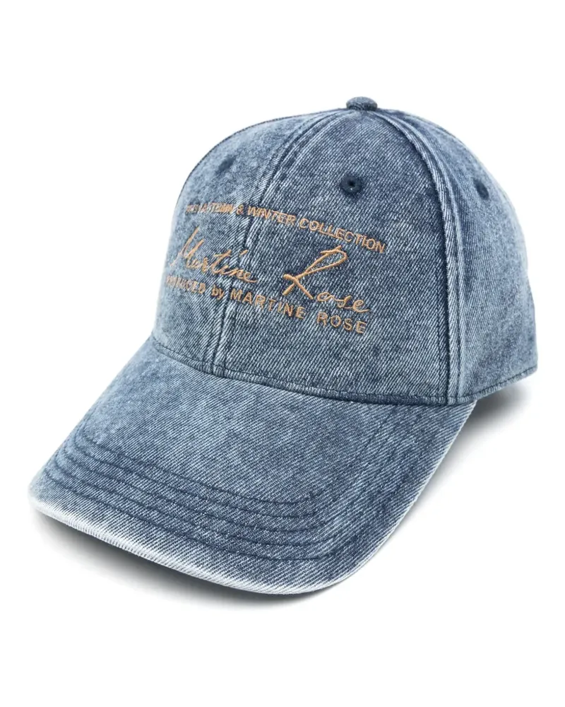 Martine Rose Signature Baseballkappe - Blau Blau