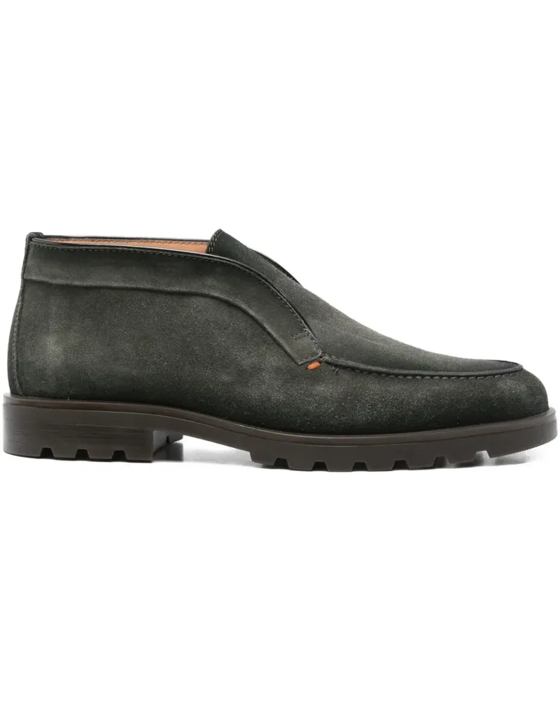 Santoni Stiefel aus Wildleder - V49 GREEN V49