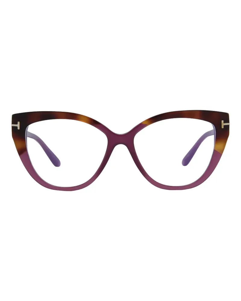 Tom Ford tortoiseshell-effect cat-eye frame glasses - Braun Braun