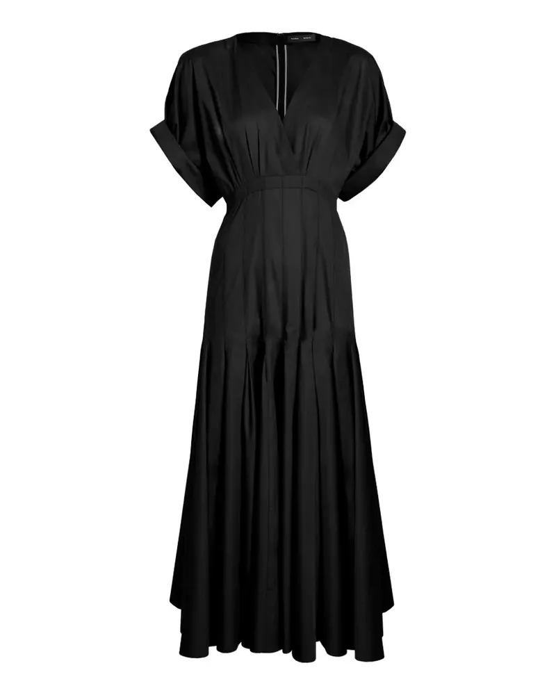 Proenza Schouler Ciara Maxikleid mit V-Ausschnitt - Schwarz Schwarz