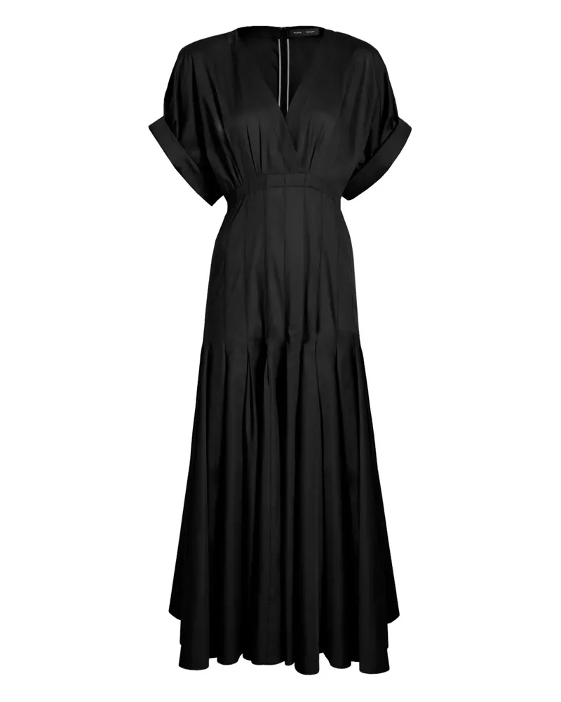 Proenza Schouler Ciara Maxikleid mit V-Ausschnitt - Schwarz Schwarz