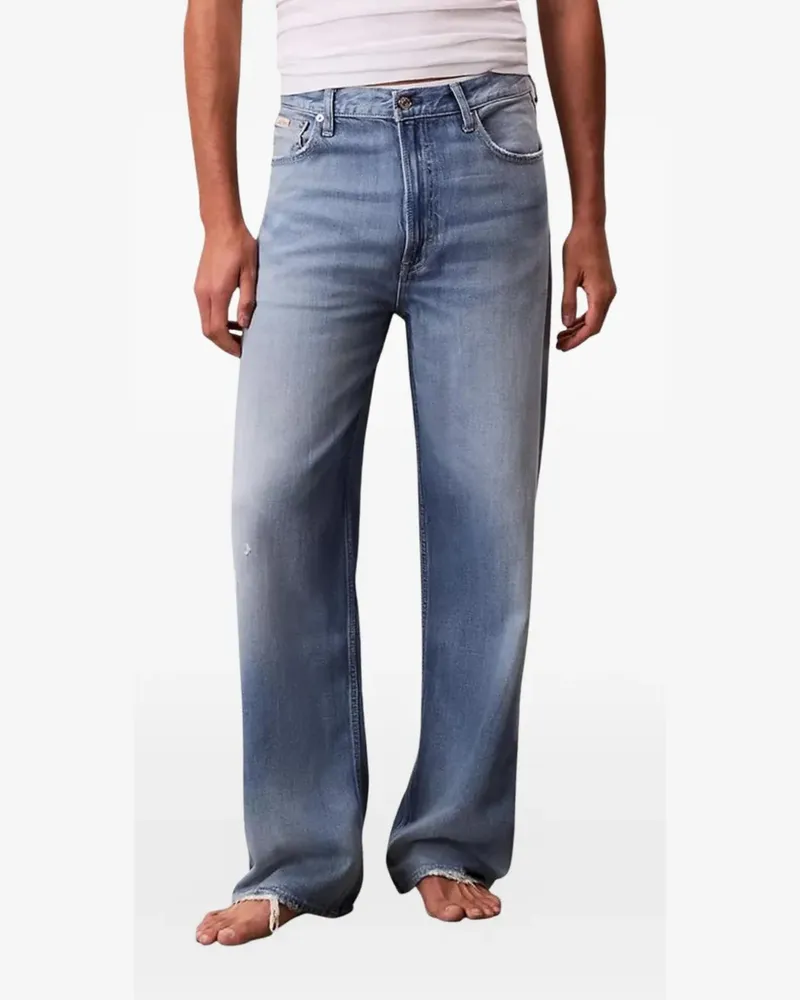 Calvin Klein relaxed-fit distressed jeans - Blau Blau