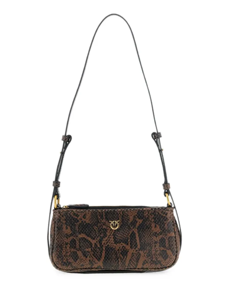 Pinko python-print Love Bag shoulder bag - Braun Braun