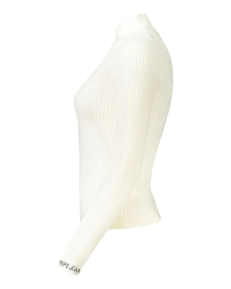 Pepe Jeans ribbed-knit mock-neck sweater - Weiß Weiß